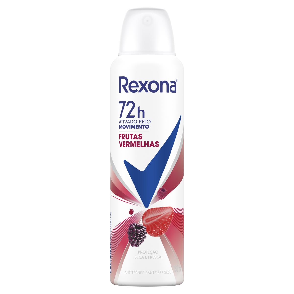 DESOD REXONA 150ML AER FRUTAS VERM