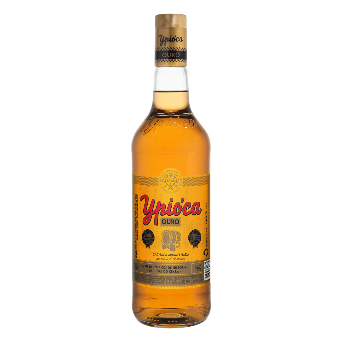 CACHACA YPIOCA 965ML OURO