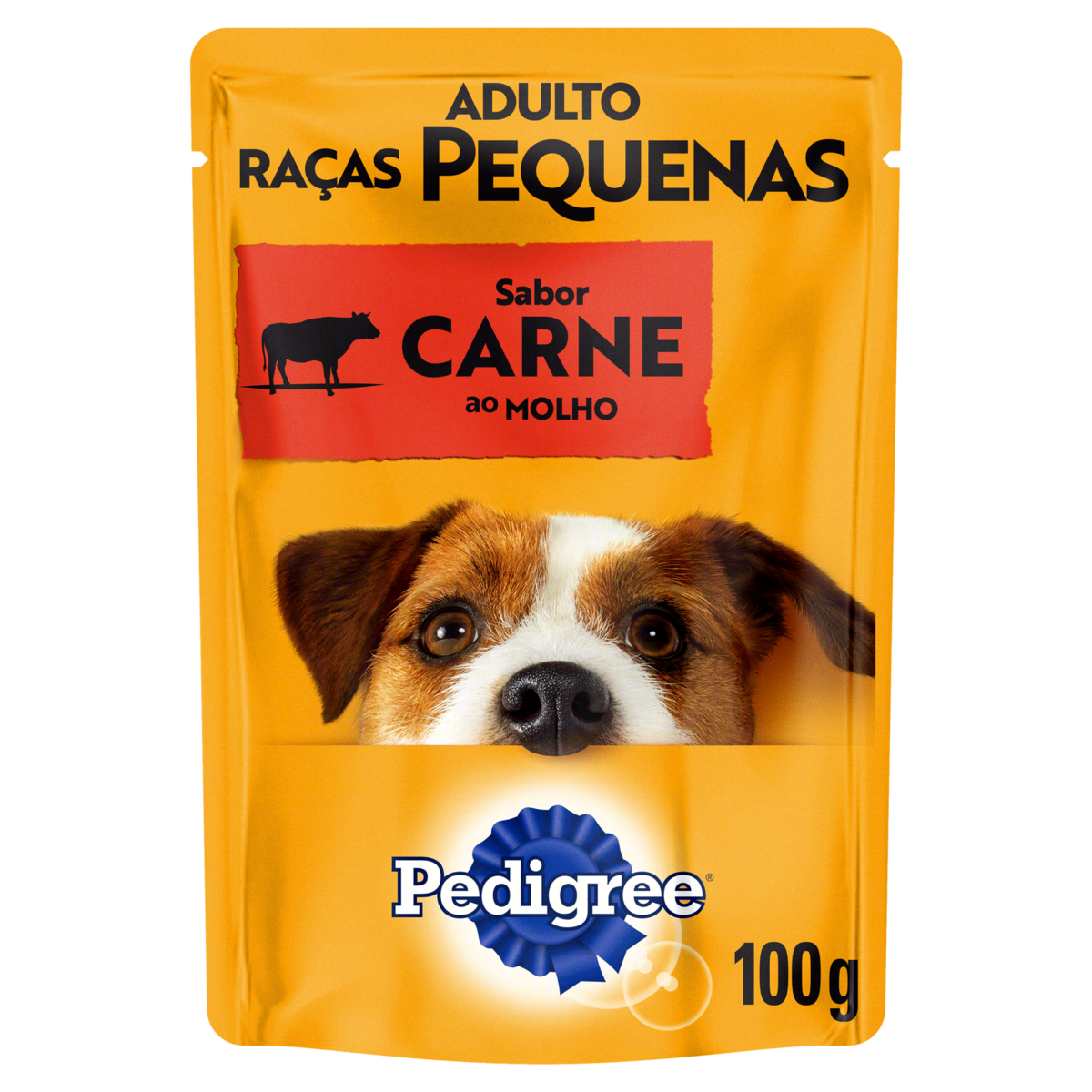 RACAO PEDIGREE 100G SC MOLHO ADUL CARNE PEQ