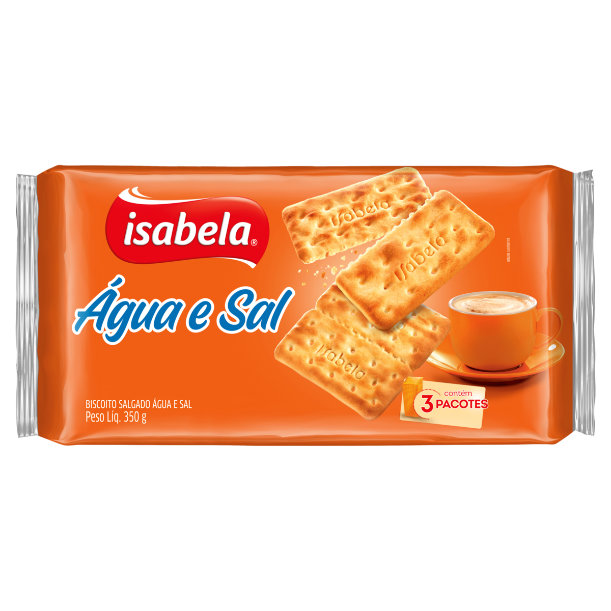 BISCOITO ISABELA 350G AGUA/SAL