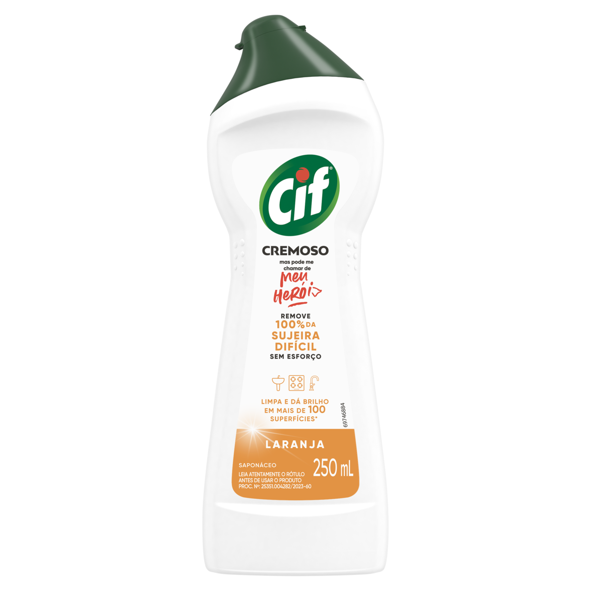 SAPONACEO CIF 250ML CREMOSO LARANJA