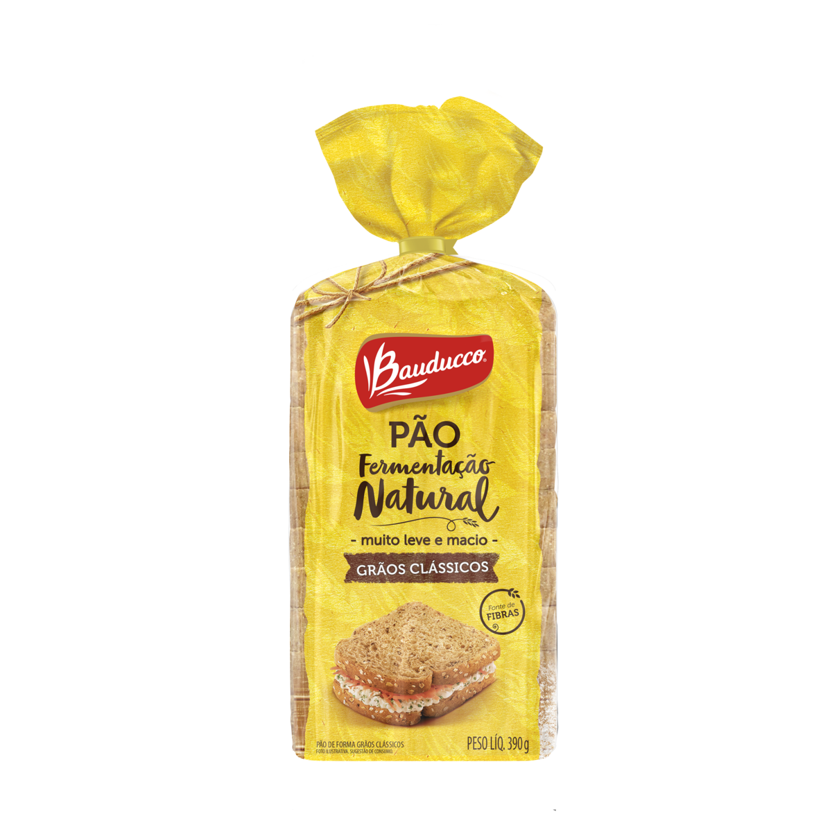 PAO BAUDUCCO 390G FERMENT NAT GRAOS CLASSICOS