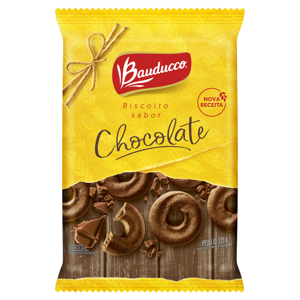BISCOITO BAUDUCCO 335G CHOC