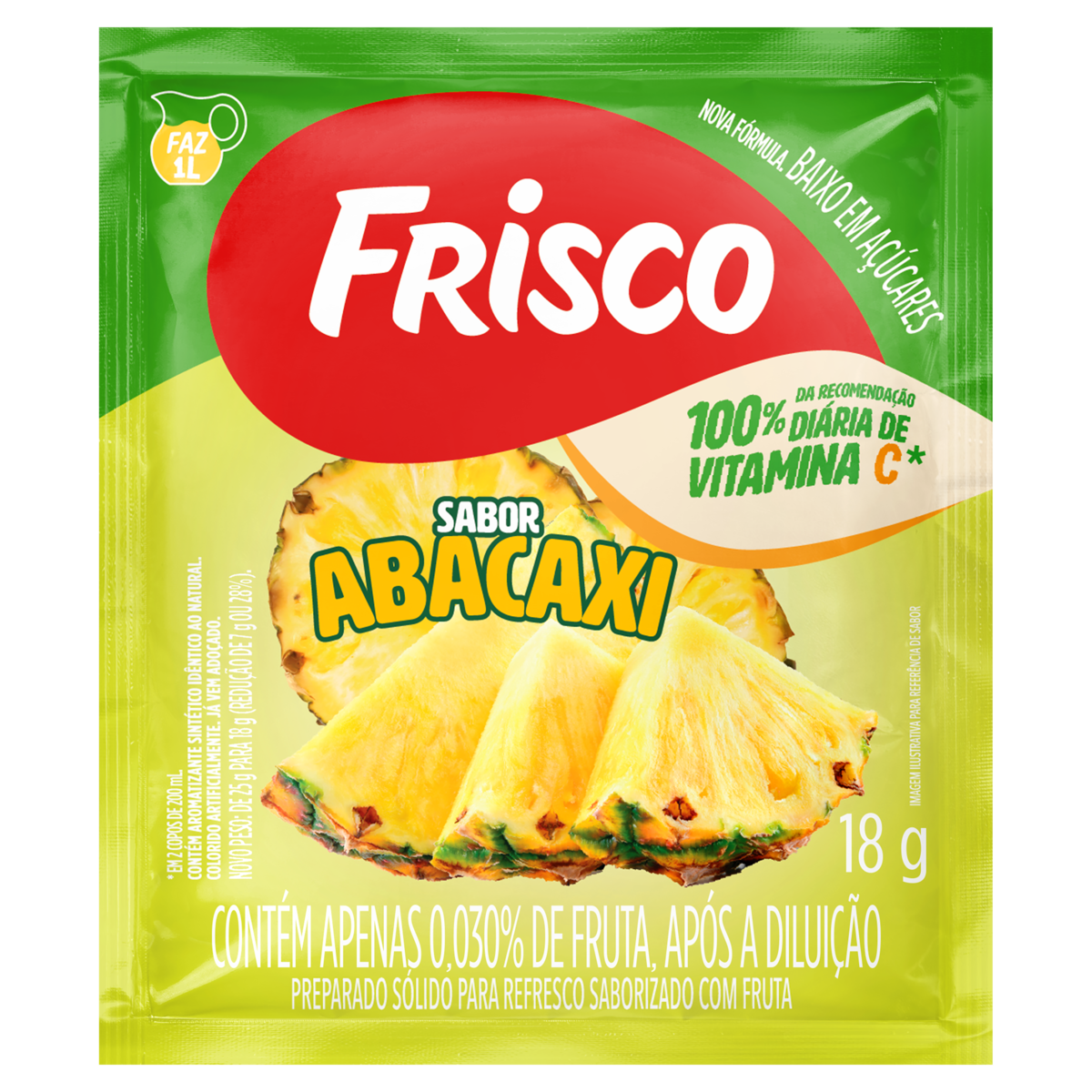 REFRESCO PO FRISCO 18G ABACAXI