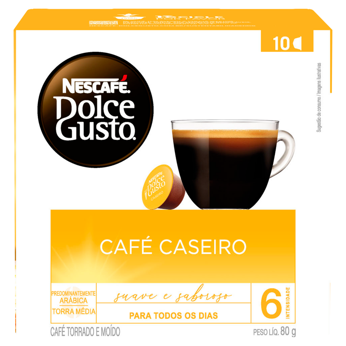 CAP NESCAFE C/10 D GUST CAFE CASEIRO