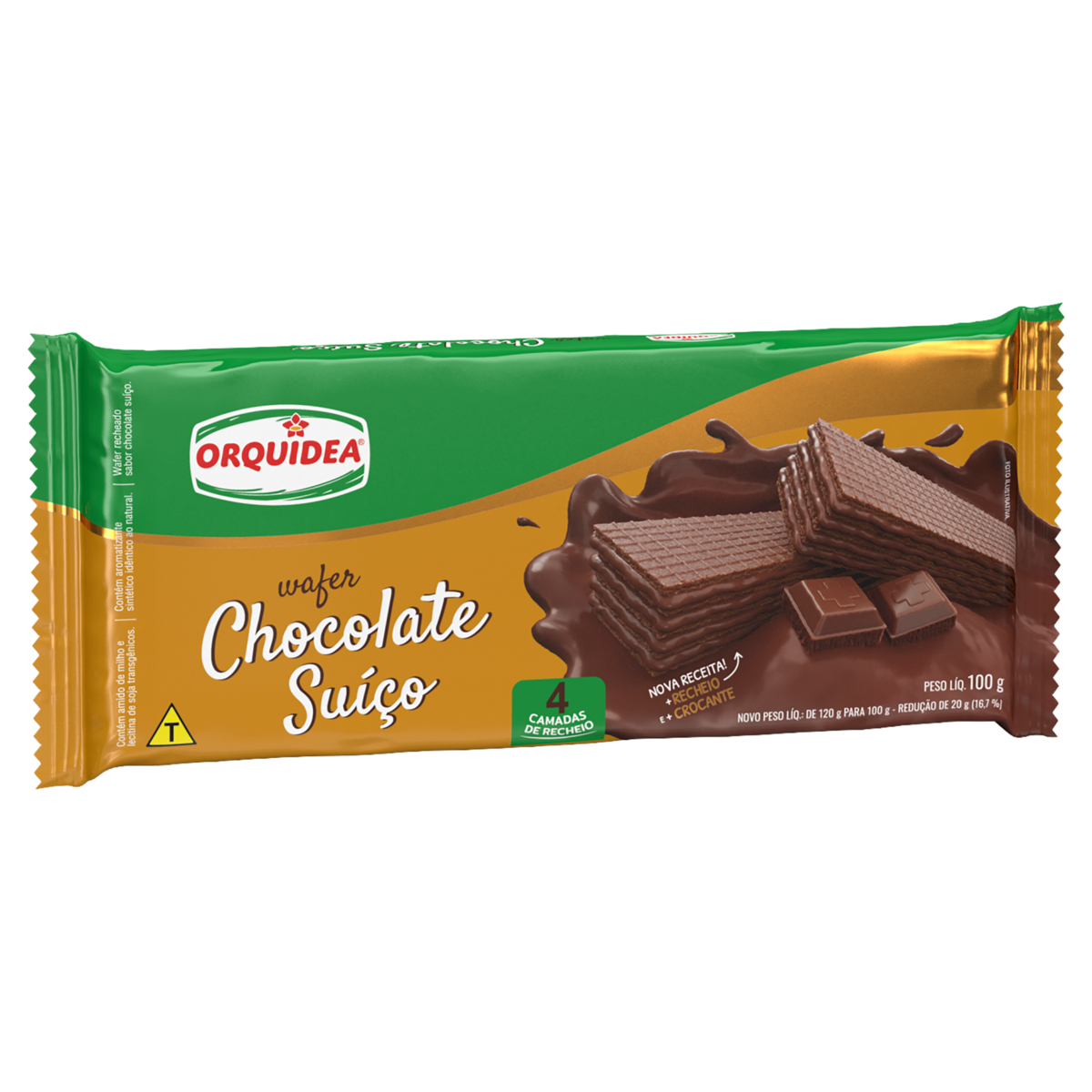 WAFER ORQUIDEA 100G CHOC SUICO
