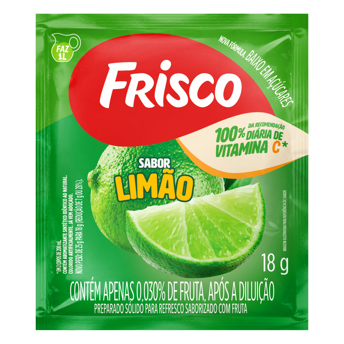 REFRESCO PO FRISCO 18G LIMAO