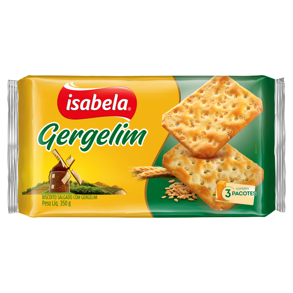 BISCOITO ISABELA 350G CRACKER GERG