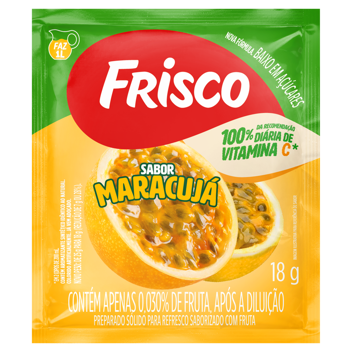 REFRESCO PO FRISCO 18G MARACUJA