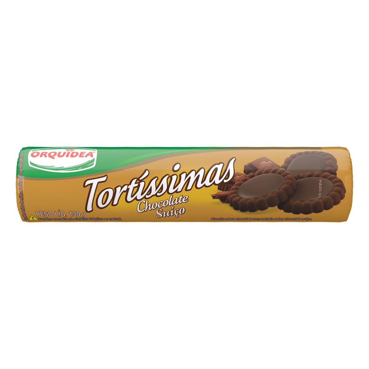 BISCOITO TORTISSIMAS 130G RECH CHOC SUICO