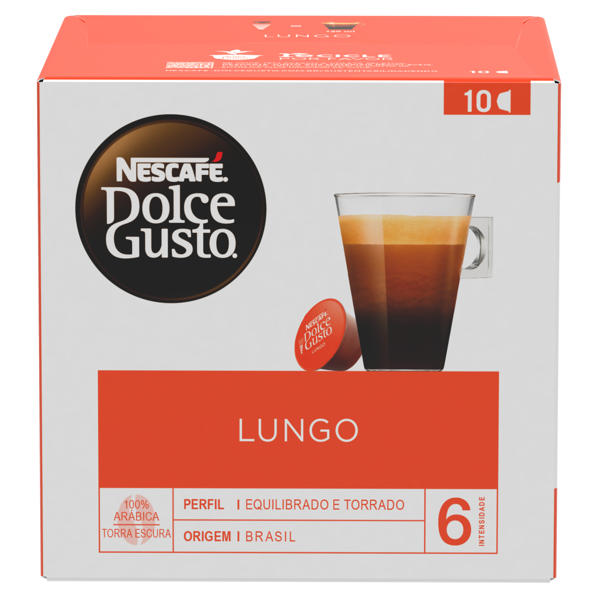 CAP NESCAFE C/10 D GUST LUNGO