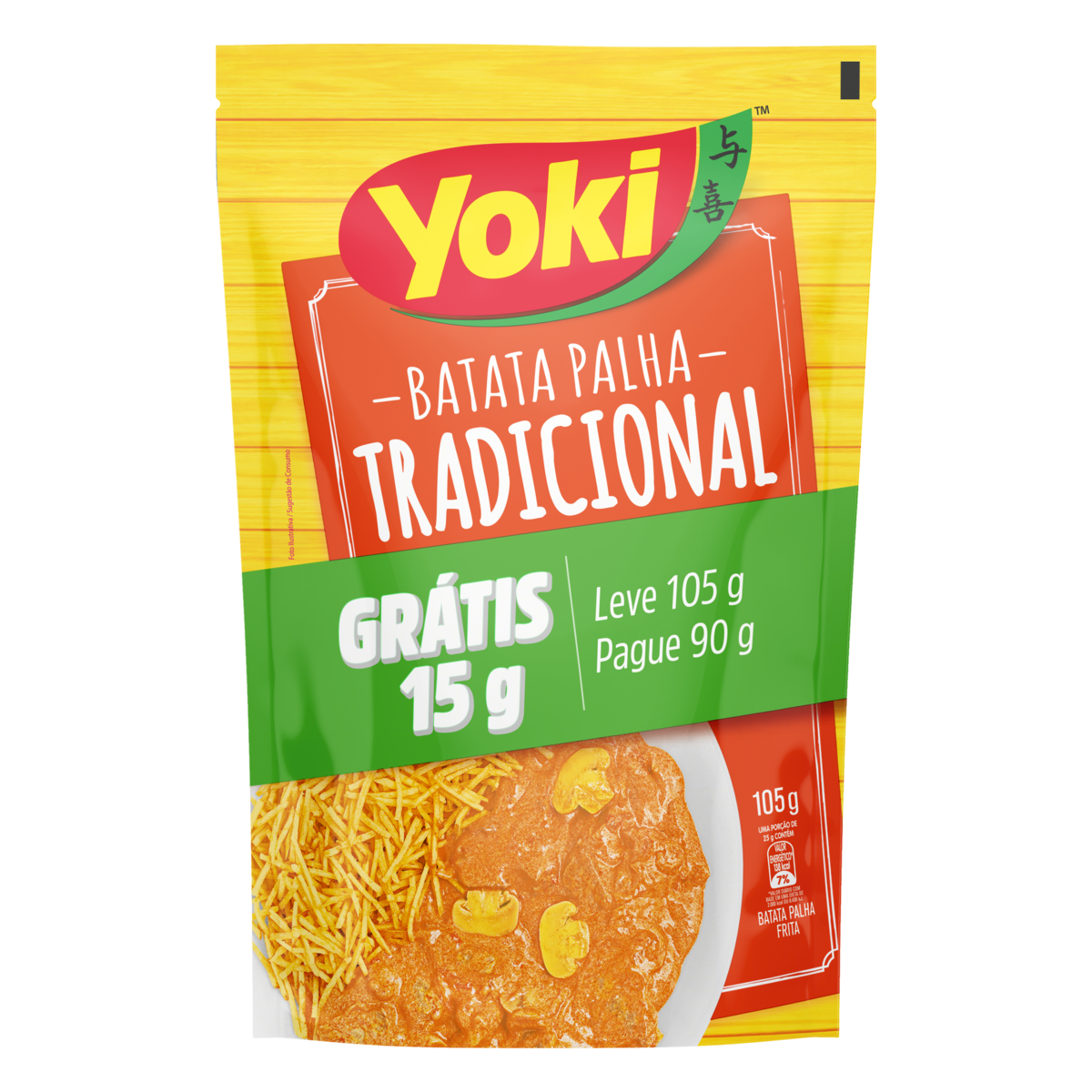 BATATA PALHA YOKI 105G GT15G TRAD