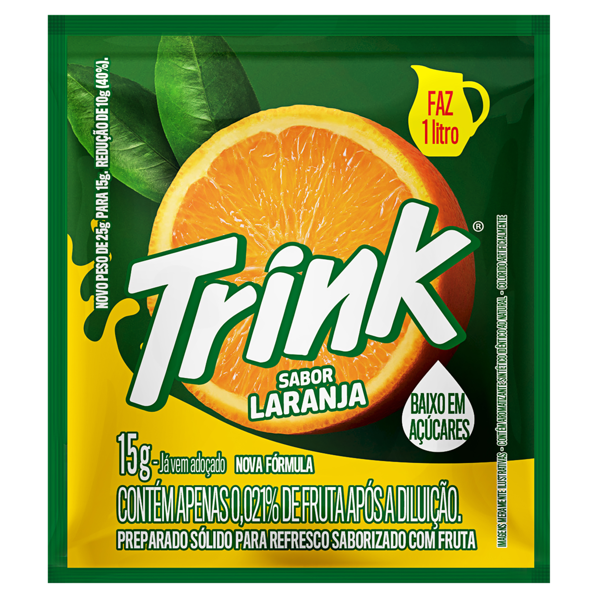 REFRESCO PO TRINK 15G LARANJA