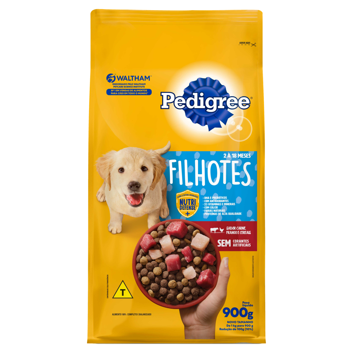 RACAO PEDIGREE 900G FILHOTE