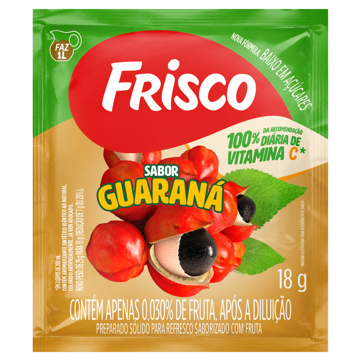 REFRESCO PO FRISCO 18G GUARANA