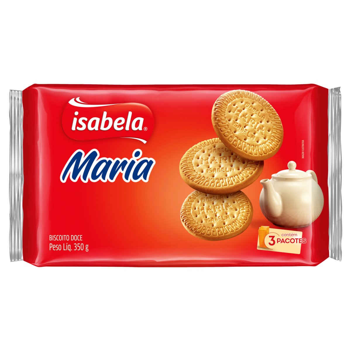 BISCOITO ISABELA 350G MARIA TRAD