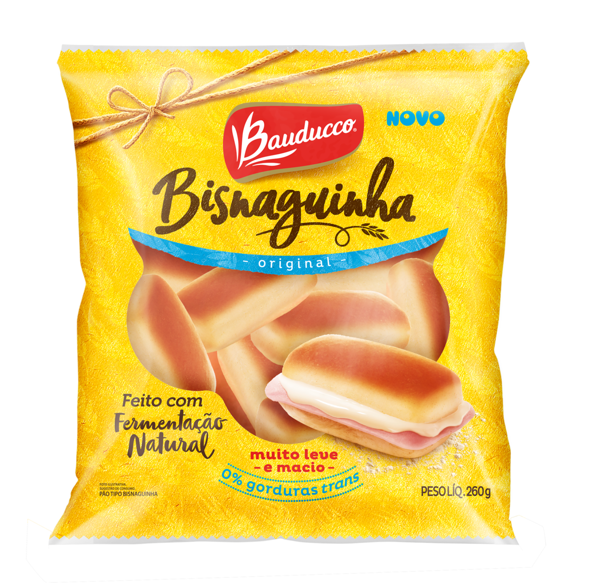 BISNAGUINHA BAUDUCCO 260G TRAD
