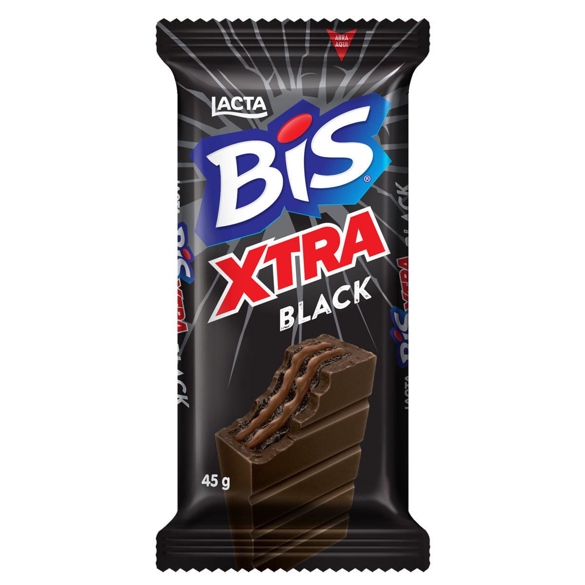 CHOC LACTA BIS 45G XTRA BLACK