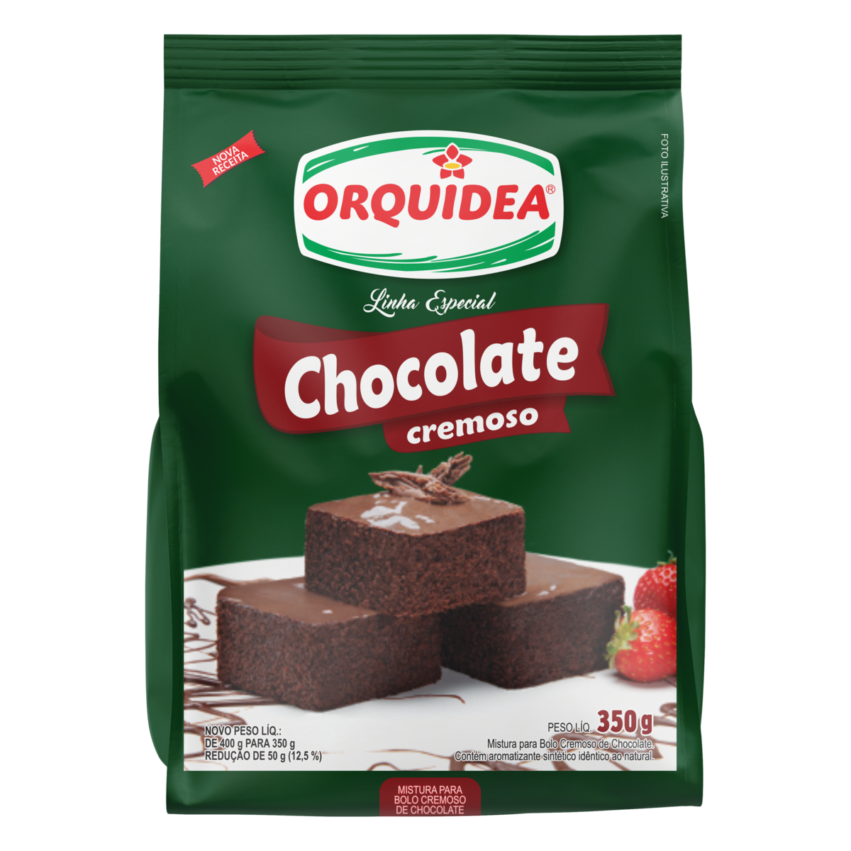 MIST BOLO ORQUIDEA 350G SC CHOC CREM