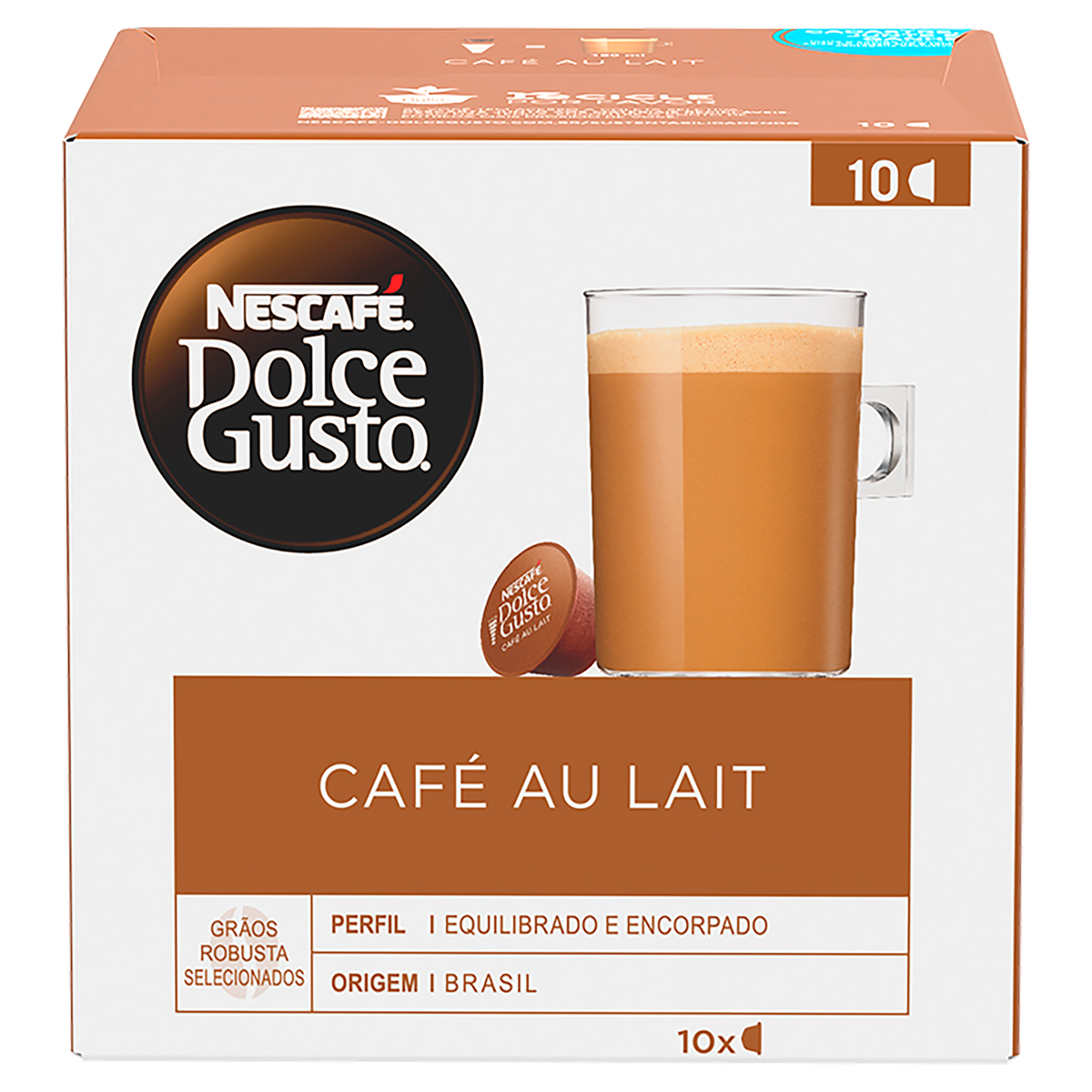 CAP NESCAFE C/10 D GUST CAFE AU LAIT
