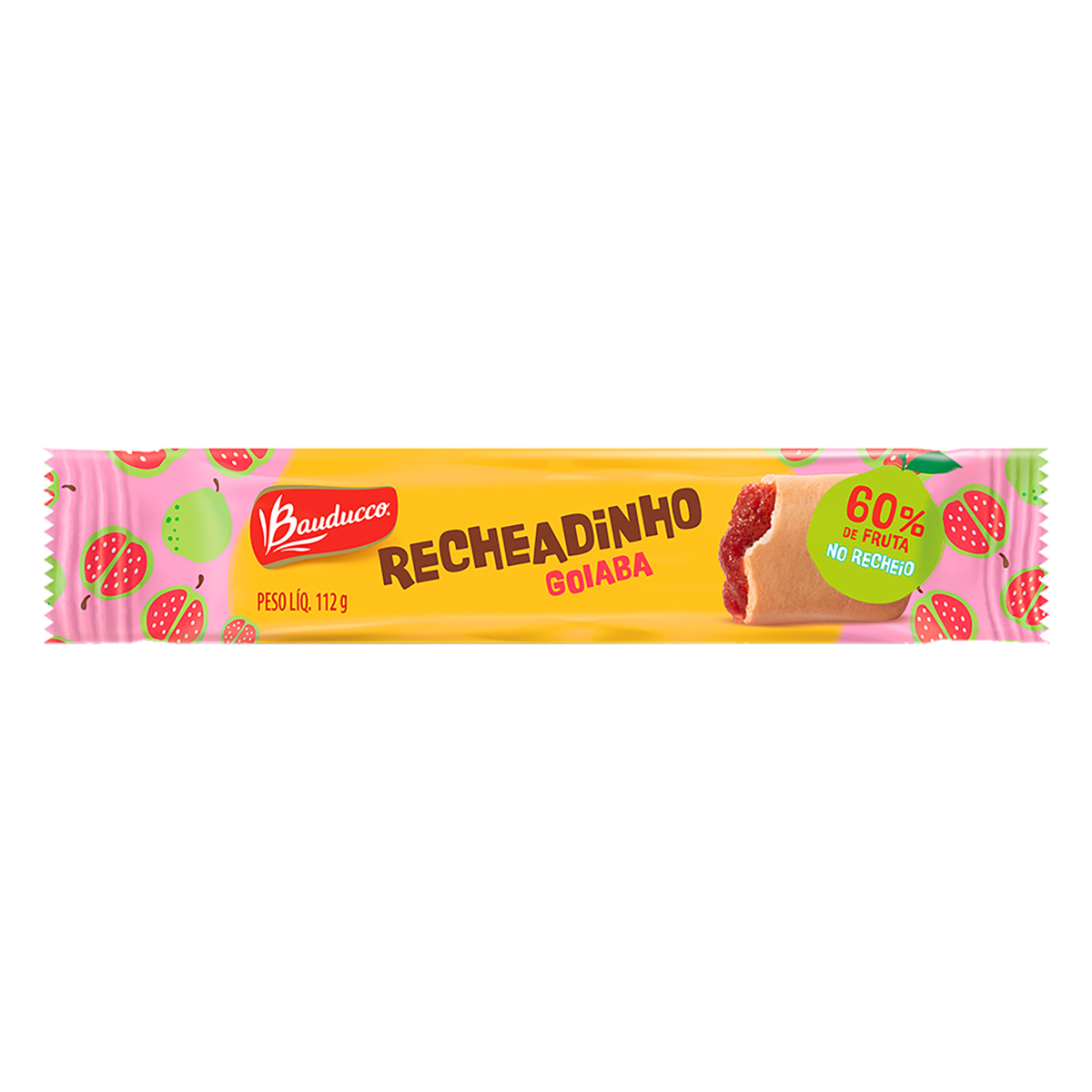 BISCOITO BAUDUCCO 112G RECHEADINHO GOIABA