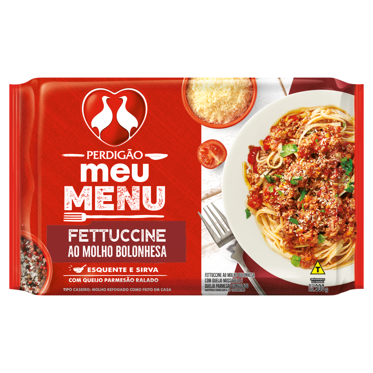 FETTUCCINE PERDIGAO 300G MEU MENU BOLONHESA