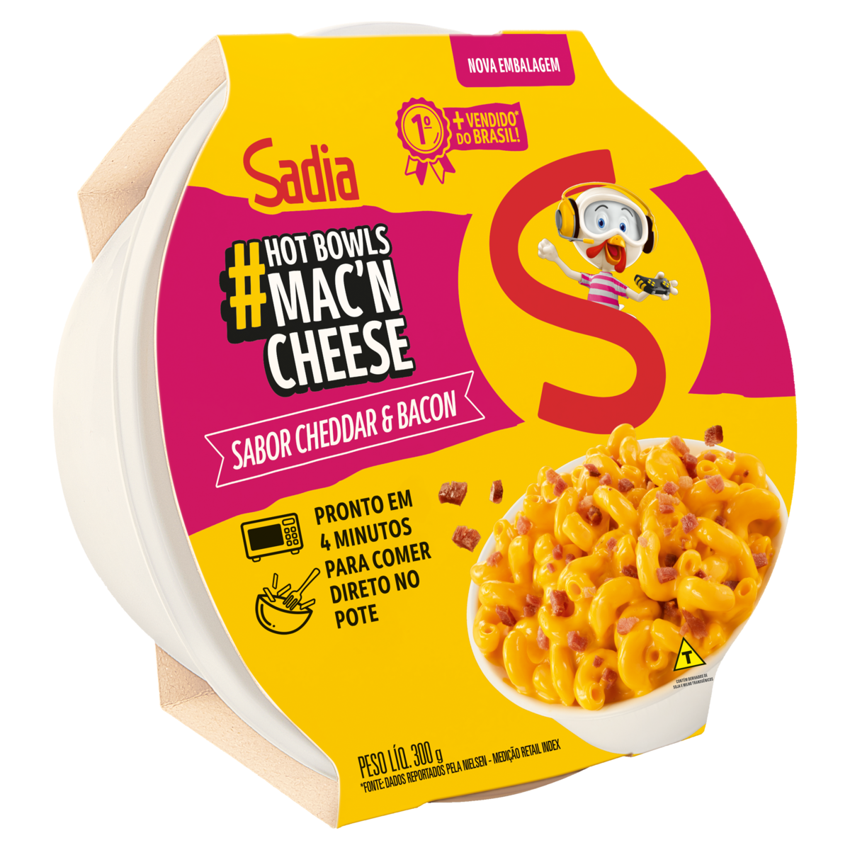 MACARRAO SADIA 300G MAC N CHEESE BACON