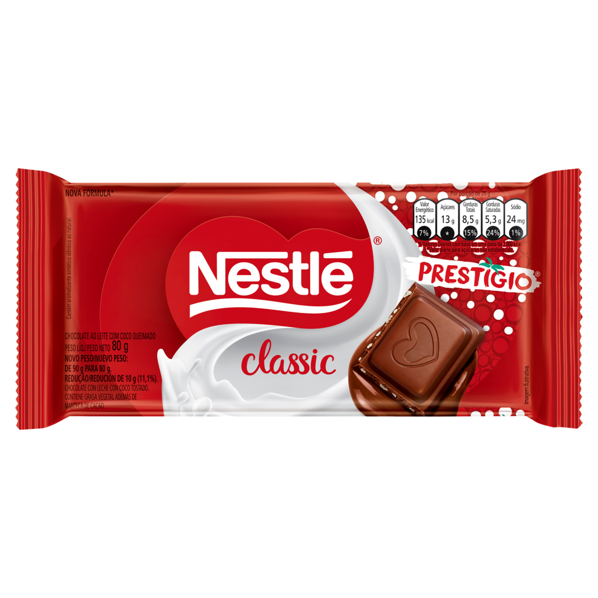 CHOC BARRA NESTLE 80G CLASSIC PRESTIGIO