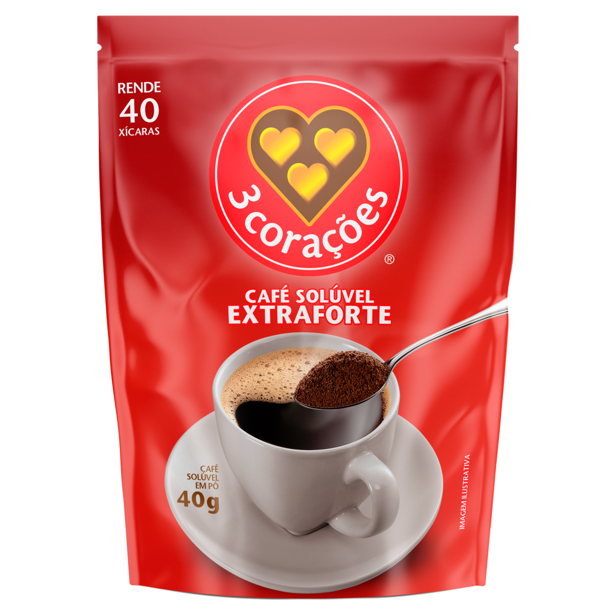 CAFE SOL 3 CORACOES 40G SC EXTRA FORTE