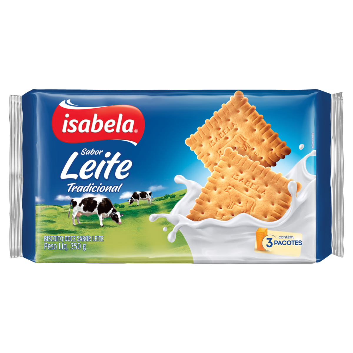 BISCOITO ISABELA 350G LEITE TRAD