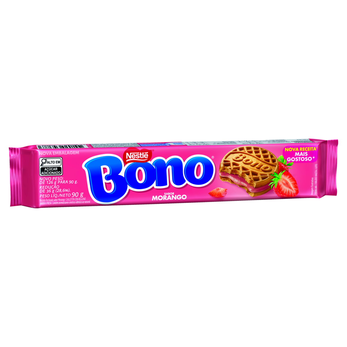 BISCOITO BONO 90G RECH MORANGO
