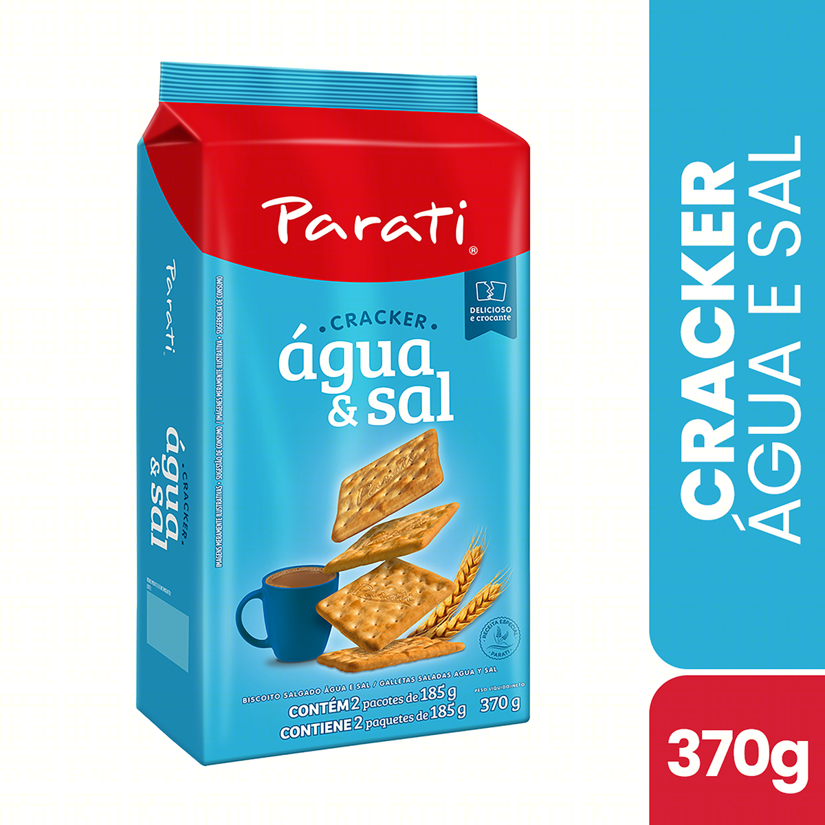 BISCOITO PARATI 370G AGUA/SAL