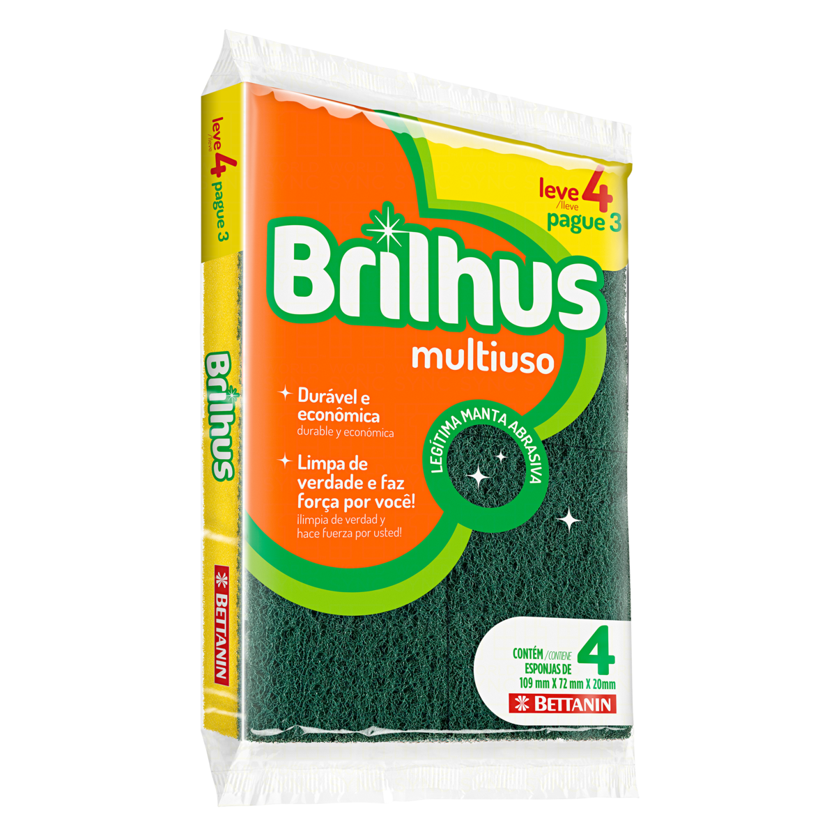 ESPONJA BRILHUS L4P3 MULT