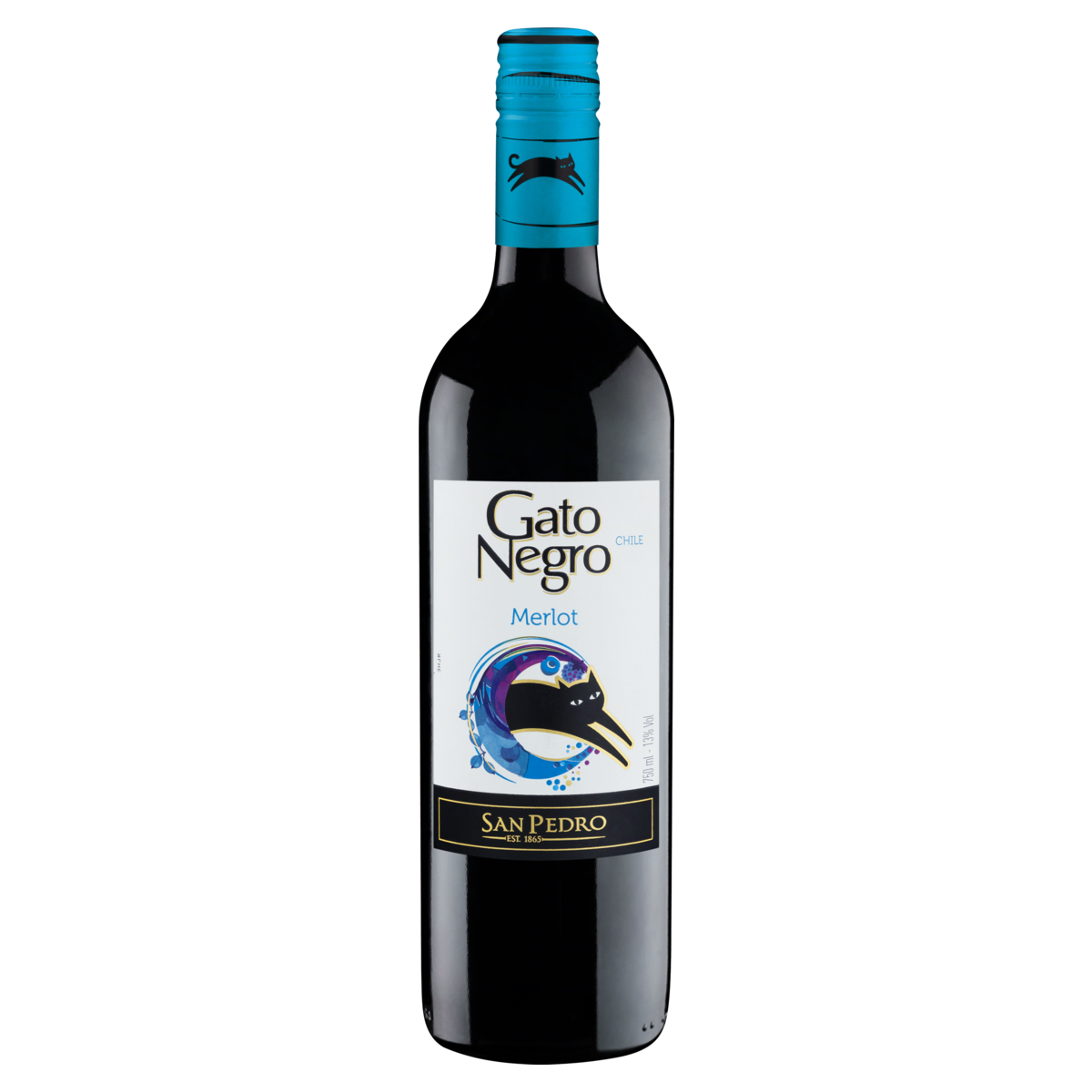 VINHO GATO NEGRO 750ML MERLOT