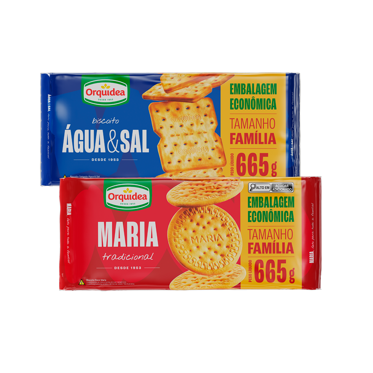 BISCOITO ORQUIDEA 665G AGUA/SAL