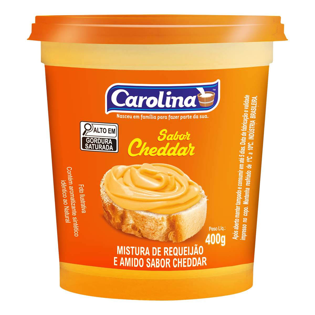 MIST REQUEIJAO CAROLINA 400G C/AMID CHEDDAR