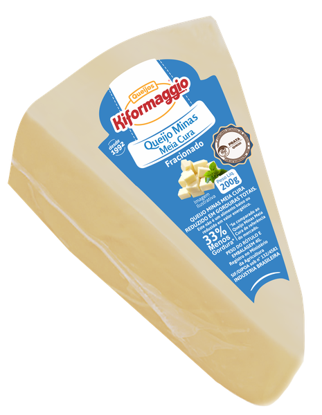 QUEIJO KIFORMAGGIO 200G LIGHT MINAS MEIA CURA