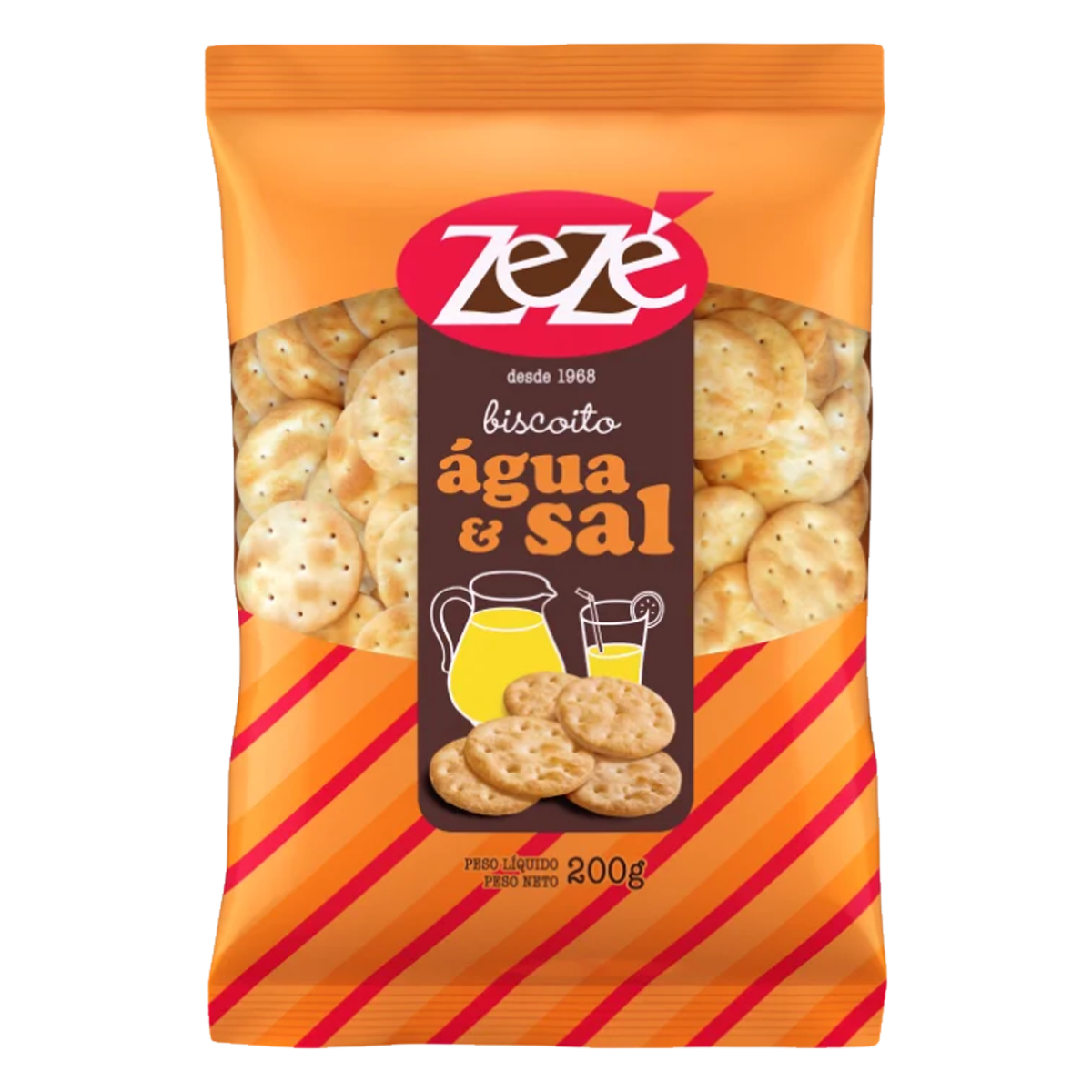 BISCOITO ZEZE 200G AGUA/SAL