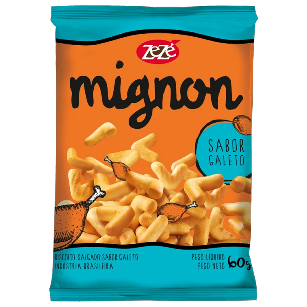BISCOITO ZEZE 60G MIGNON CALAB