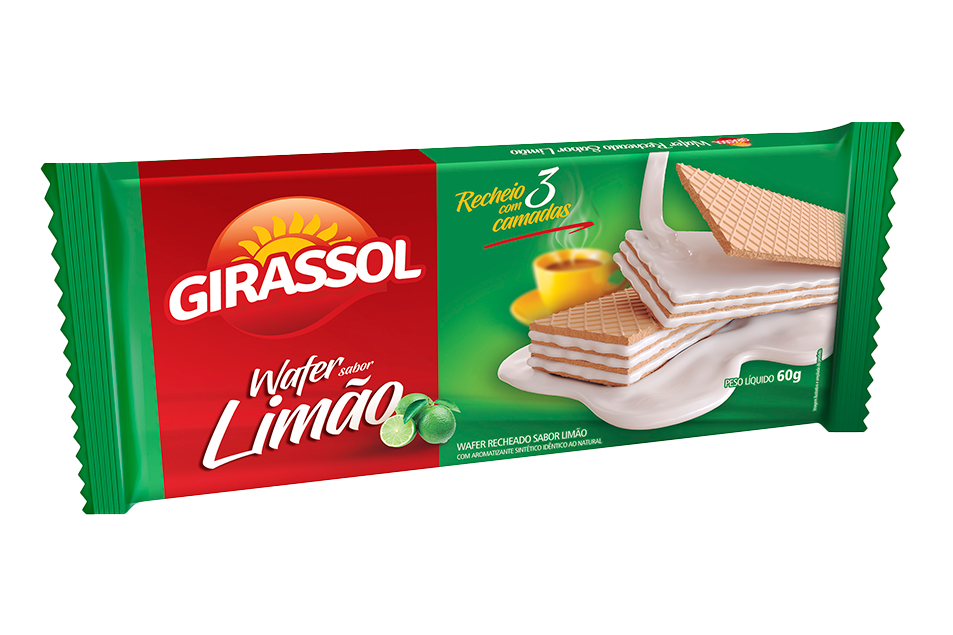 WAFER GIRASSOL 60G LIMAO
