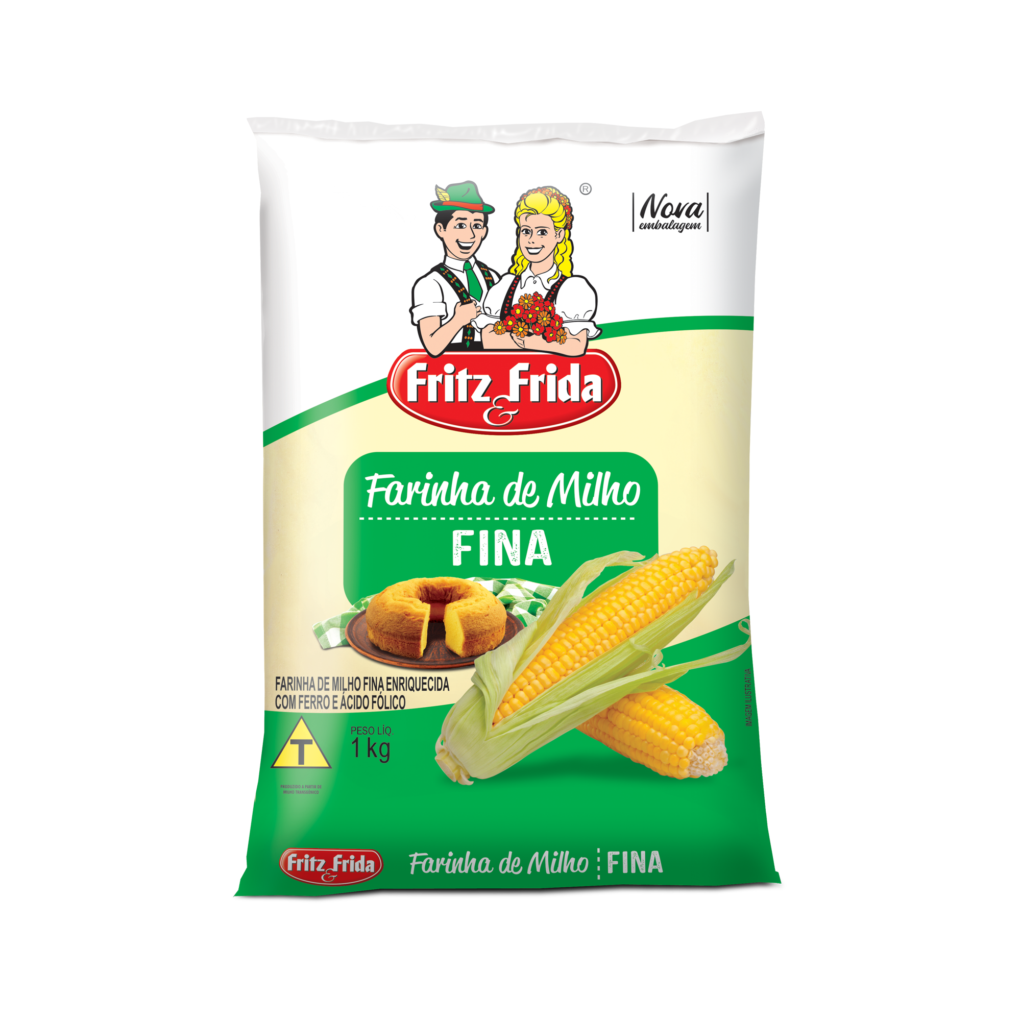 FARINHA MILHO FRITZ&FRIDA 1KG FINA