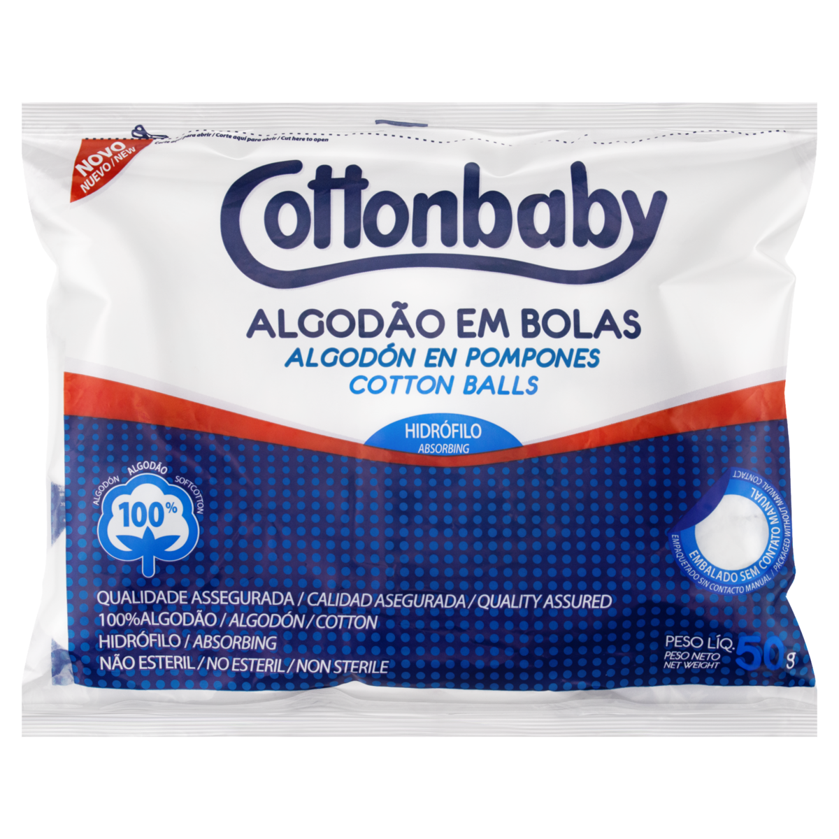 ALGODAO COTTONBABY 50G BOLA BCO