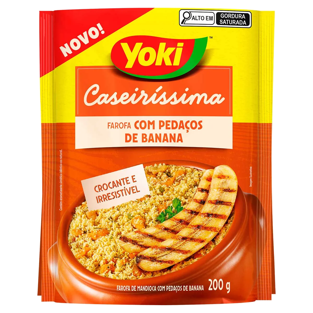 FAROFA YOKI 200G CASEIRISSIMA BANANA