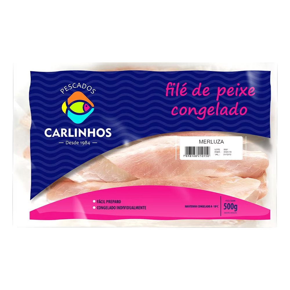 FILE PEIXE CARLINHOS 500G MERLUZA