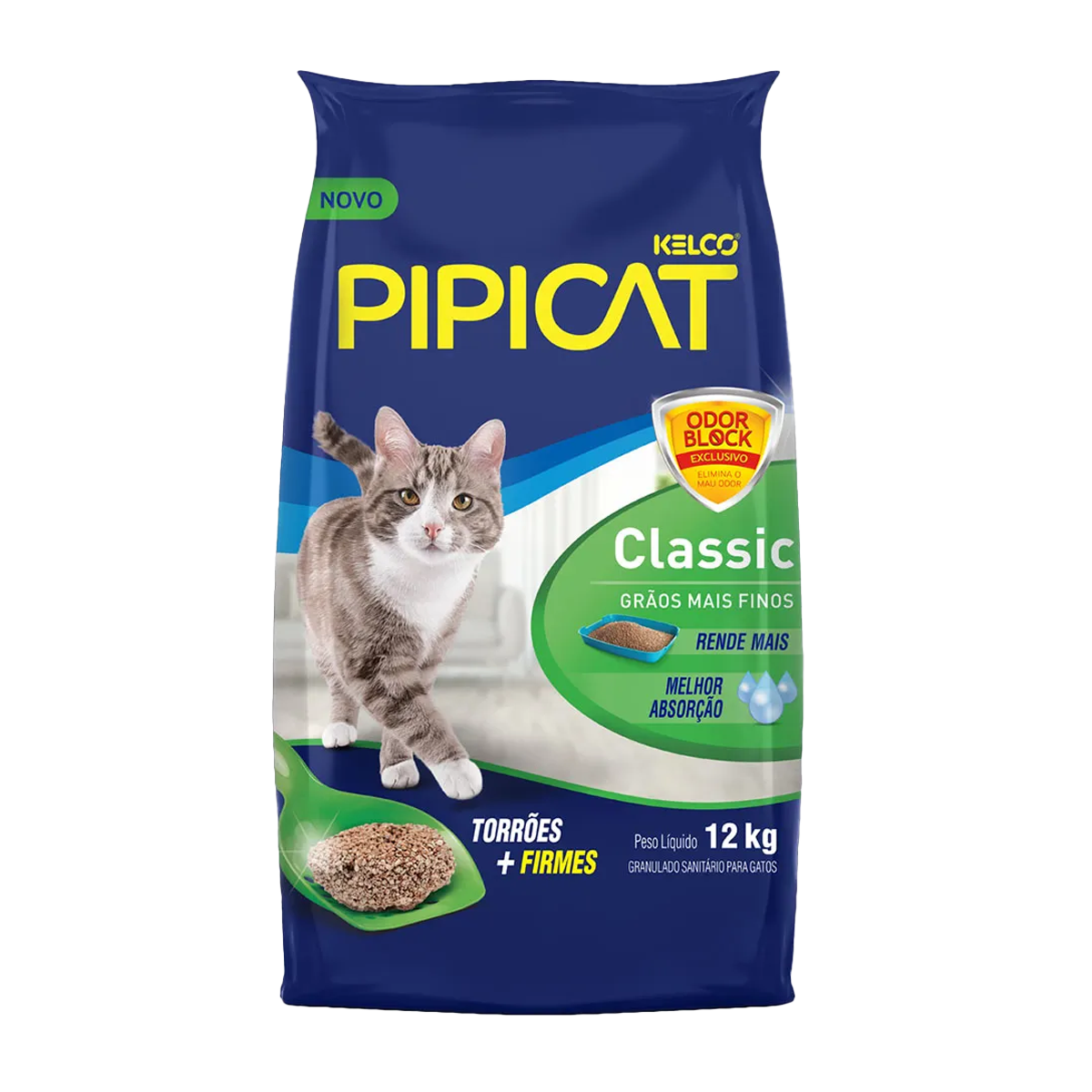 AREIA PIPICAT 12KG GATOS CLASSIC