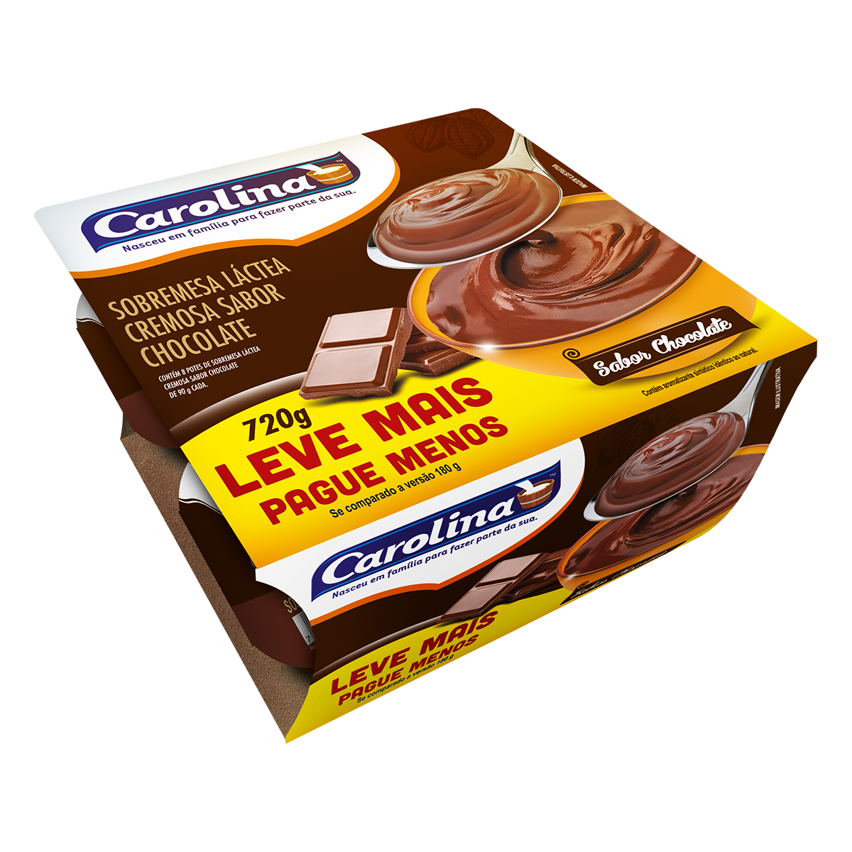 SOBREMESA CAROLINA 720G LV+PM CHOC