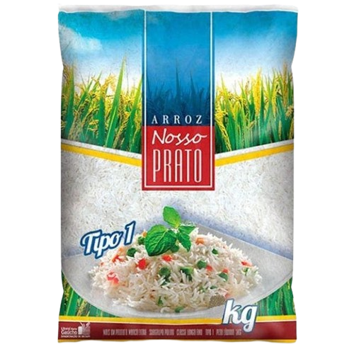 ARROZ NOSSO PRATO 1KG BCO TP1