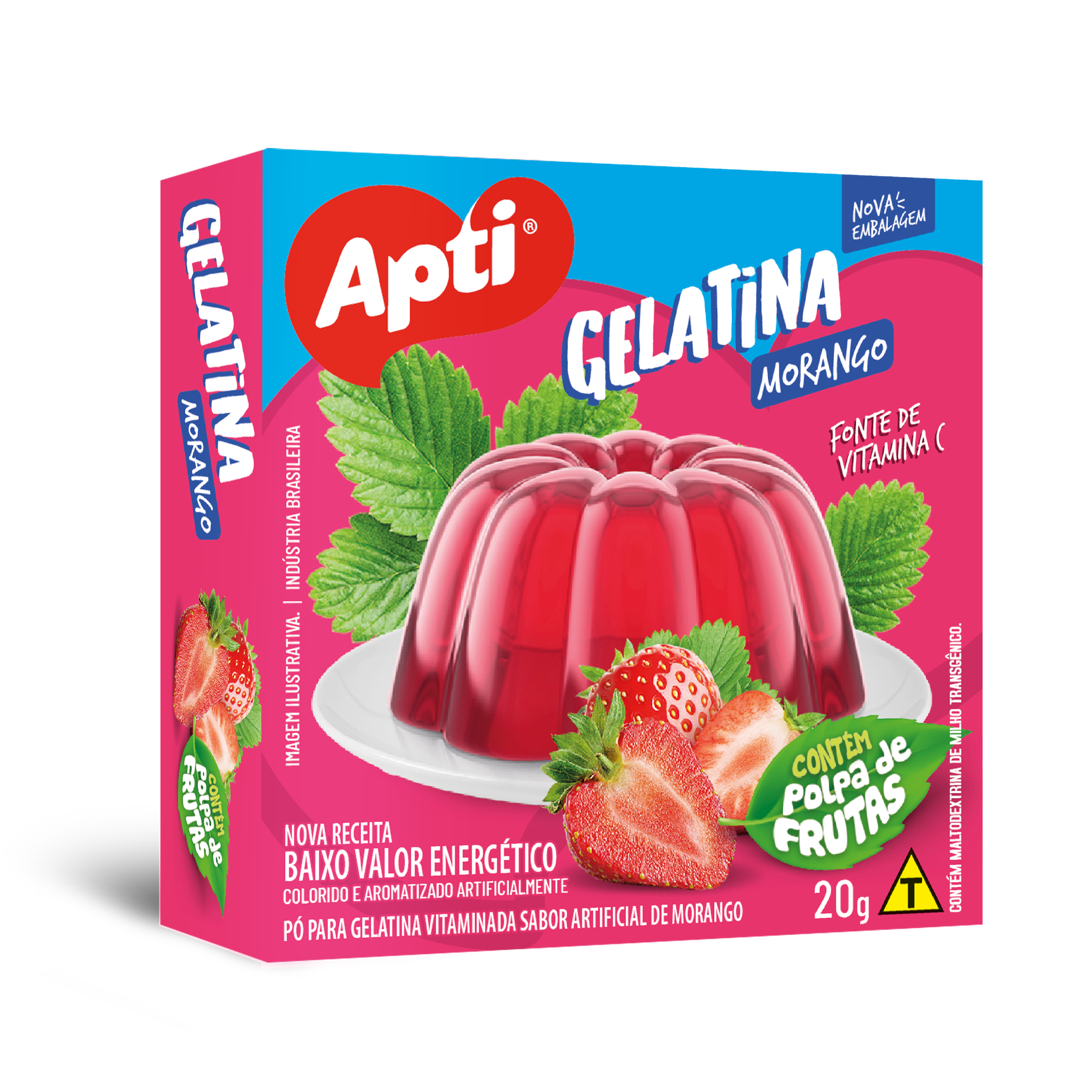 GELATINA APTI 20G MORANGO