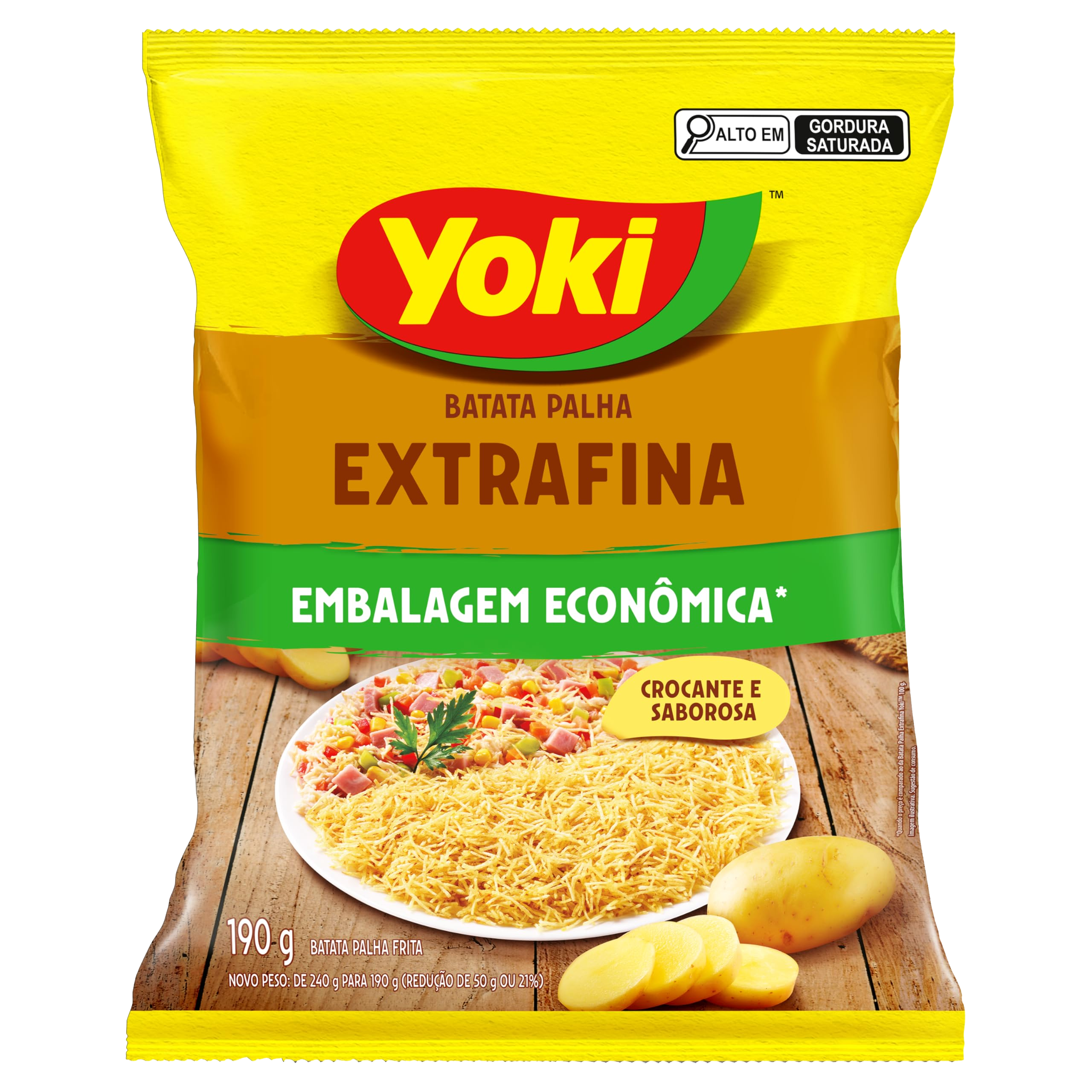 BATATA PALHA YOKI 190G EMB ECONOM EXTRA FINA