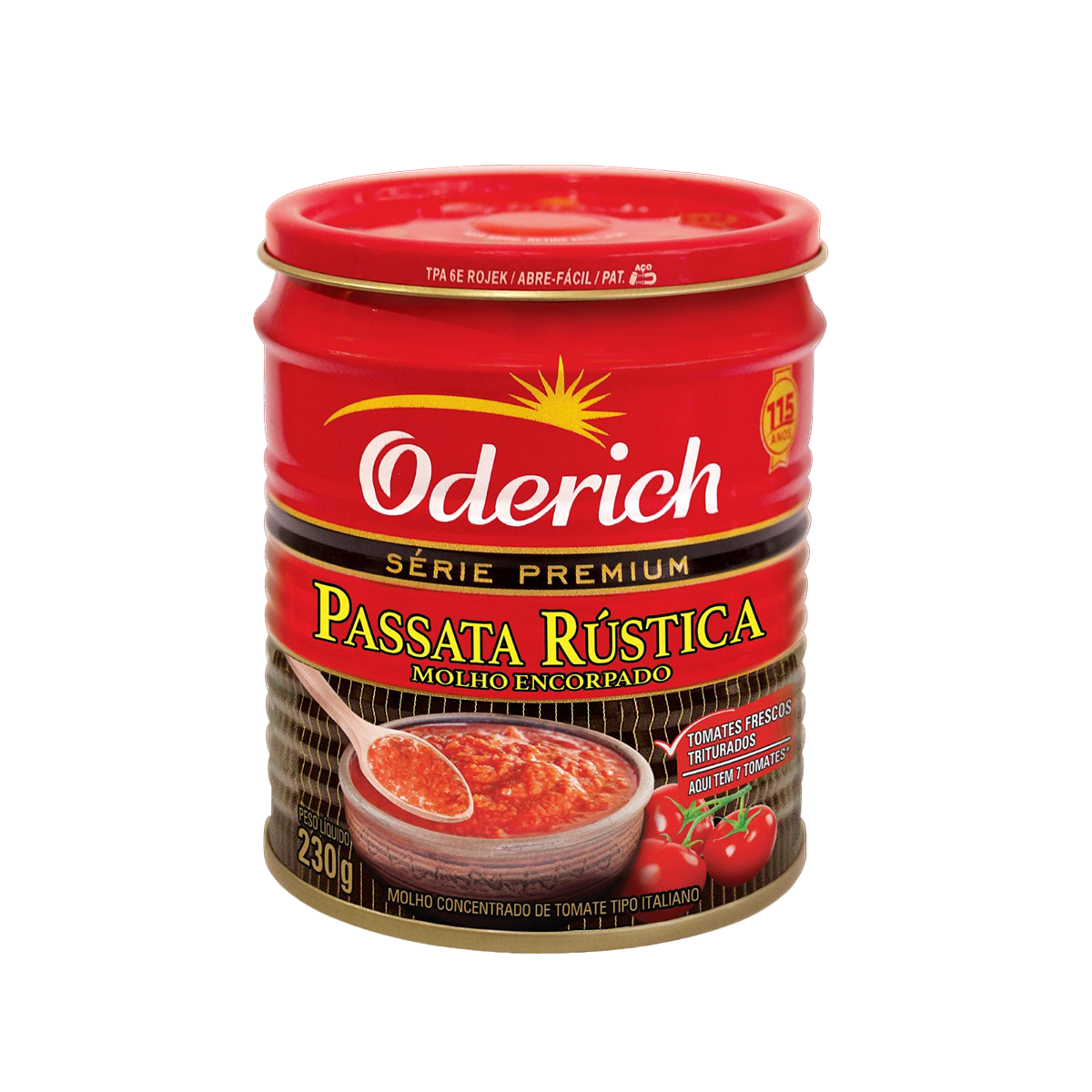 PASSATA ODERICH 230G LT TOMATE RUSTICA